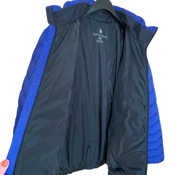 Spyder Women’s Prymo Down Puffer Coat Jacket- Deep Royal Blue XL - Picture 4 of 6